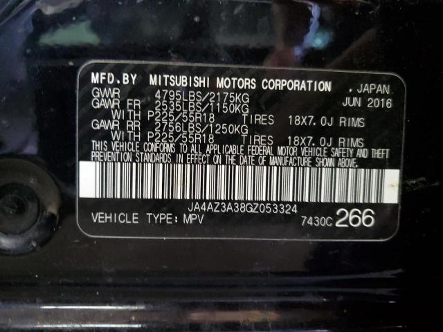 JA4AZ3A38GZ053324 - 2016 MITSUBISHI OUTLANDER SE 黑色 照片 13