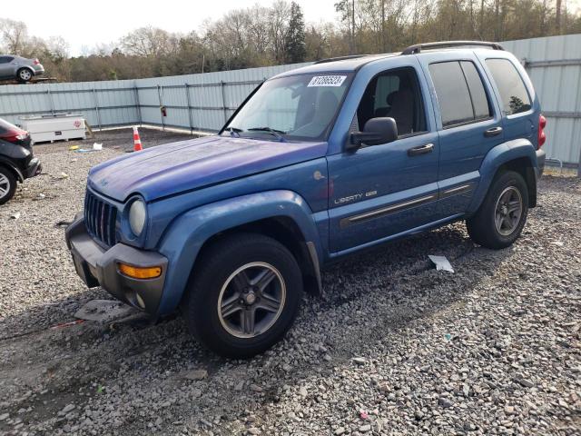 1J4GL48K04W176790 - 2004 JEEP LIBERTY SPORT BLUE photo 1