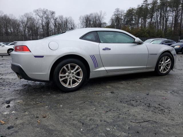 2G1FB1E37F9115506 - 2015 CHEVROLET CAMARO LS SILVER photo 3