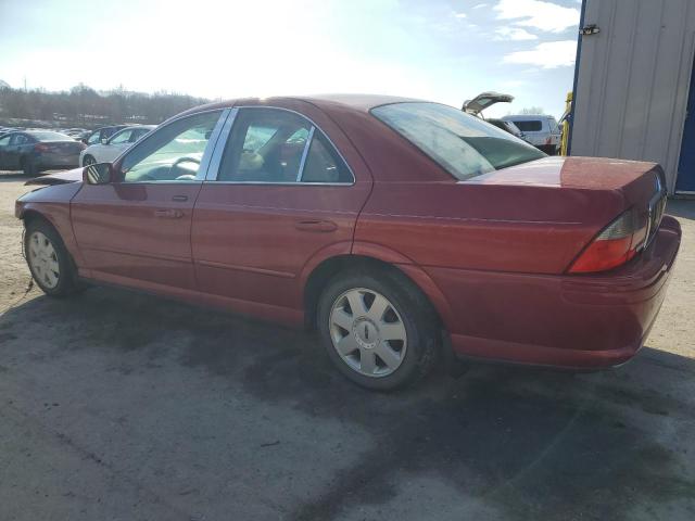 1LNHM86S35Y632669 - 2005 LINCOLN LS RED photo 2