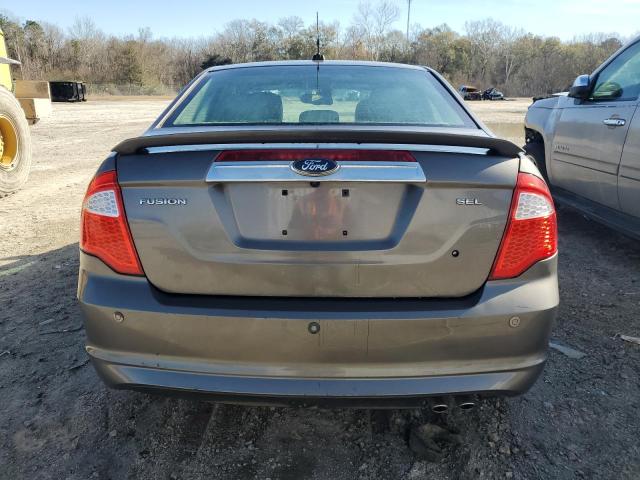 3FAHP0JAXCR148253 - 2012 FORD FUSION SEL GRAY photo 6