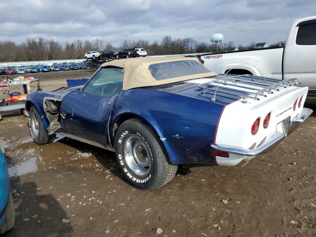 1Z672S526536 - 1972 CHEVROLET CORVETTE BLUE photo 2