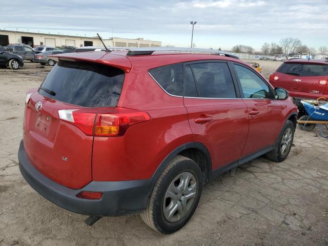 2T3ZFREV5EW087170 - 2014 TOYOTA RAV4 LE RED photo 3