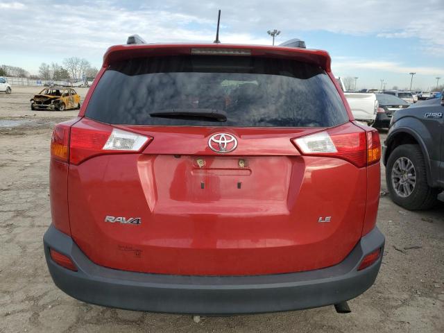 2T3ZFREV5EW087170 - 2014 TOYOTA RAV4 LE RED photo 6