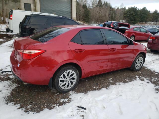 2T1BURHE6HC755625 - 2017 TOYOTA COROLLA L RED photo 3