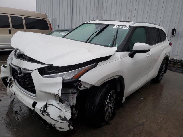 5TDHZRBH6LS522472 - 2020 TOYOTA HIGHLANDER XLE WHITE photo 1
