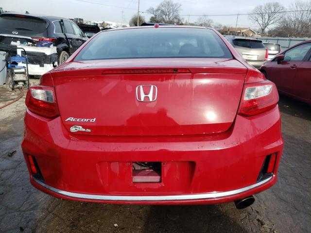 1HGCT1B86EA006854 - 2014 HONDA ACCORD EXL RED photo 6