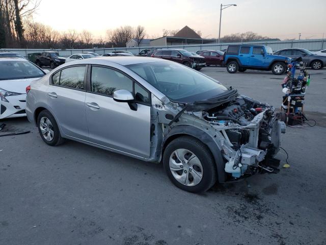 19XFB2F5XDE257845 - 2013 HONDA CIVIC LX SILVER photo 4