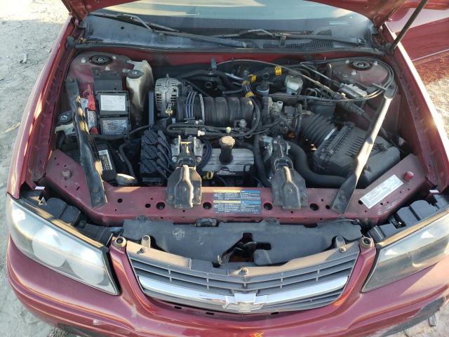 2G1WH52KX59196226 - 2005 CHEVROLET IMPALA LS RED photo 11