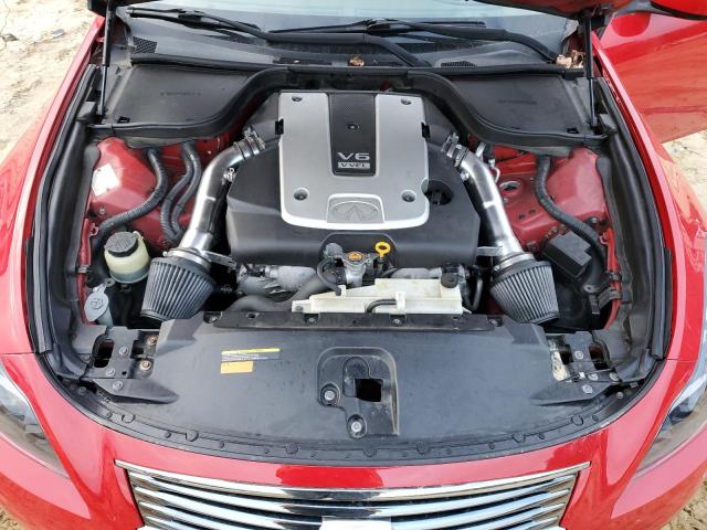 JNKCV64F99M650563 - 2009 INFINITI G37 RED photo 11