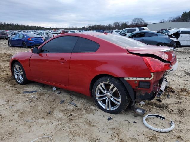 JNKCV64F99M650563 - 2009 INFINITI G37 RED photo 2