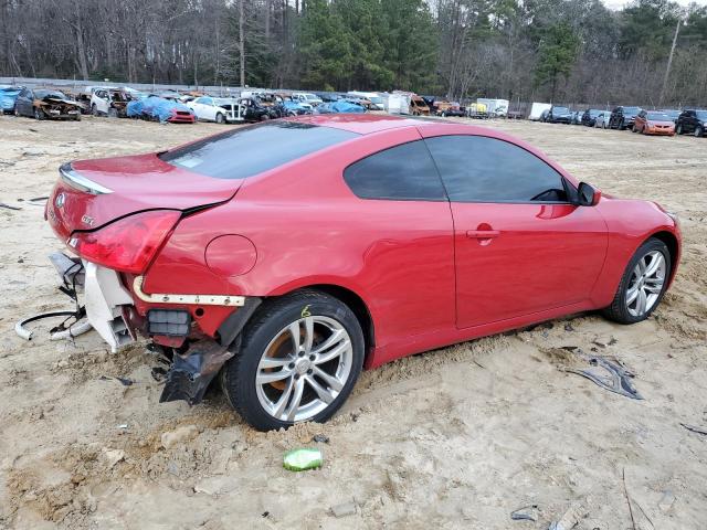 JNKCV64F99M650563 - 2009 INFINITI G37 RED photo 3