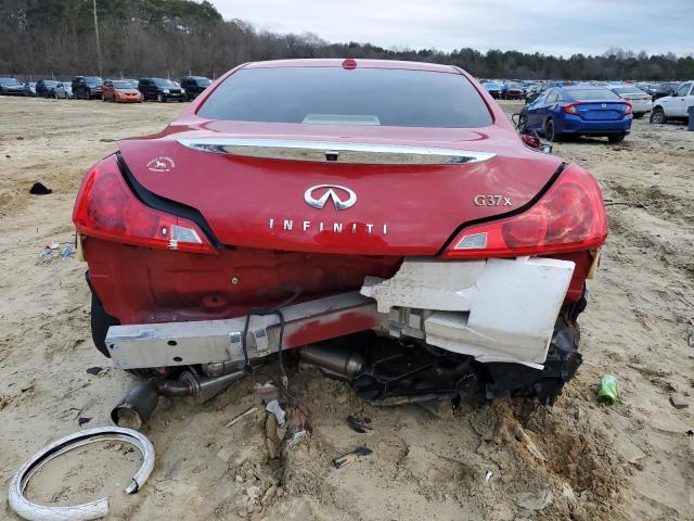 JNKCV64F99M650563 - 2009 INFINITI G37 RED photo 6