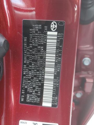 5YFB4MDE7SP279997 - 2025 TOYOTA COROLLA LE RED photo 12