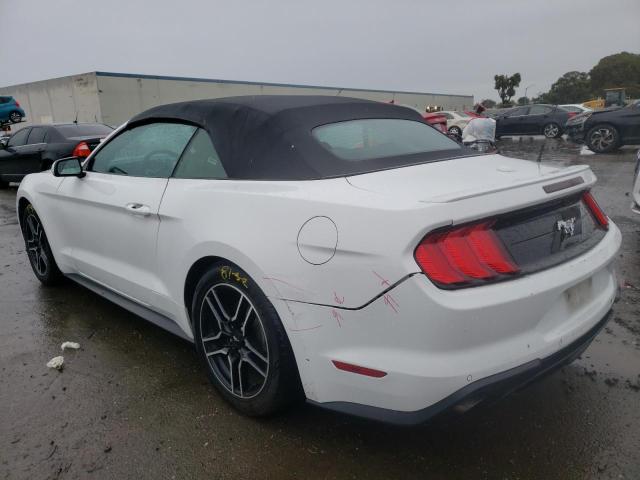 1FATP8UH0M5122444 - 2021 FORD MUSTANG WHITE photo 2