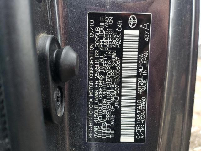 JTKJF5C71B3006067 - 2011 TOYOTA SCION TC 灰色 照片 13