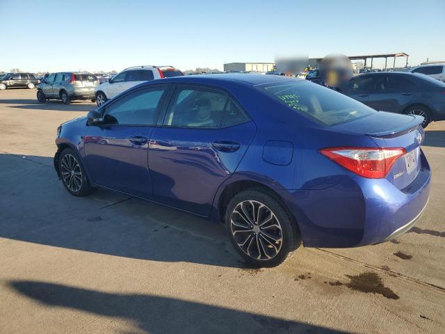 2T1BURHE7EC114799 - 2014 TOYOTA COROLLA L BLUE photo 2