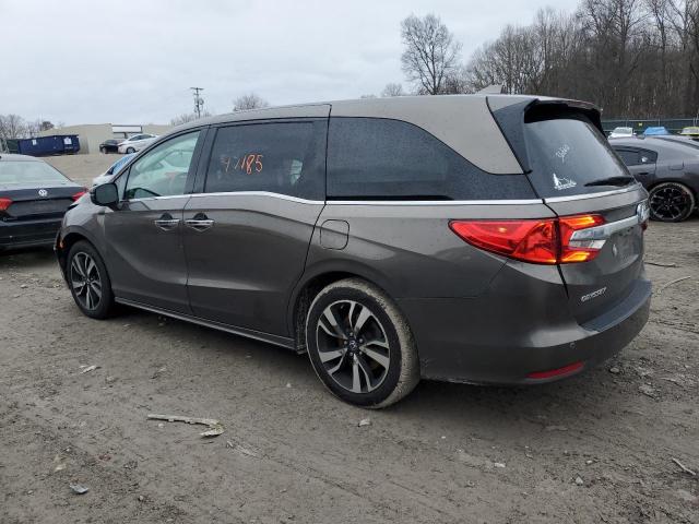 5FNRL6H93KB070746 - 2019 HONDA ODYSSEY ELITE GRAY photo 2