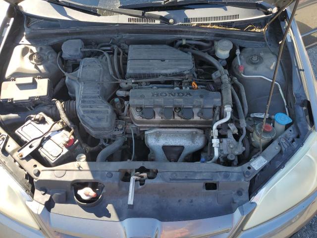 2HGES16515H511813 - 2005 HONDA CIVIC LX SILVER photo 11