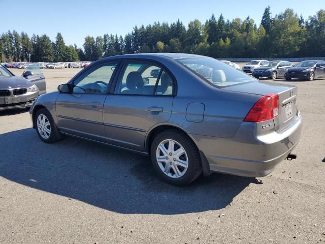 2HGES16515H511813 - 2005 HONDA CIVIC LX SILVER photo 2