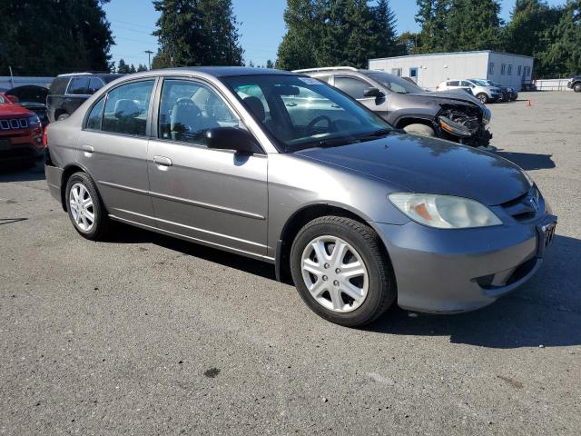 2HGES16515H511813 - 2005 HONDA CIVIC LX SILVER photo 4