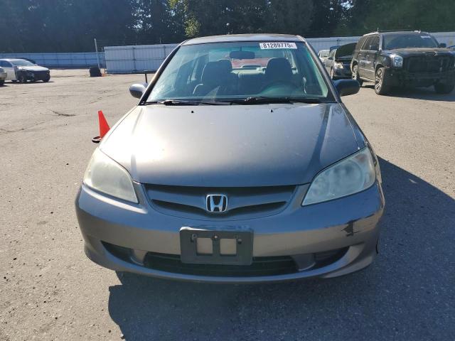 2HGES16515H511813 - 2005 HONDA CIVIC LX SILVER photo 5