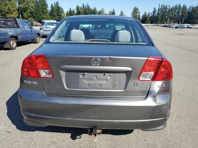 2HGES16515H511813 - 2005 HONDA CIVIC LX SILVER photo 6
