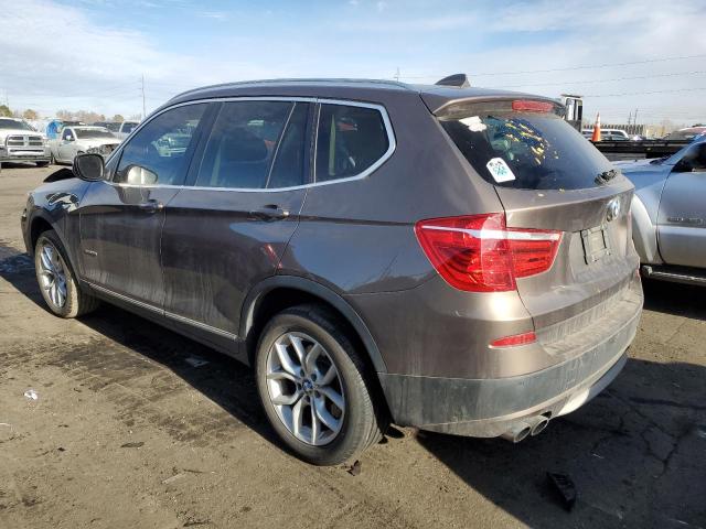 5UXWX7C51BL732174 - 2011 BMW X3 XDRIVE35I BROWN photo 2