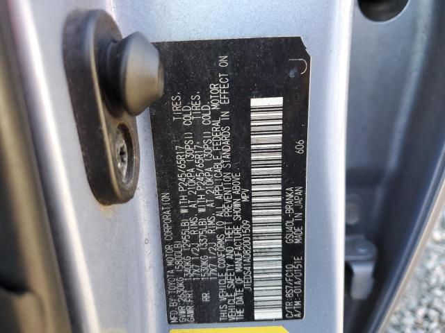 JTEDS41A082001509 - 2008 TOYOTA HIGHLANDER BLUE photo 14