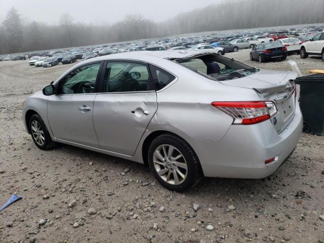 3N1AB7AP9FY315500 - 2015 NISSAN SENTRA S GRAY photo 2