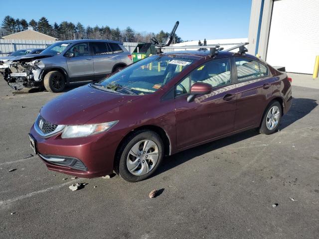 2HGFB2F57EH510546 - 2014 HONDA CIVIC LX BURGUNDY photo 1