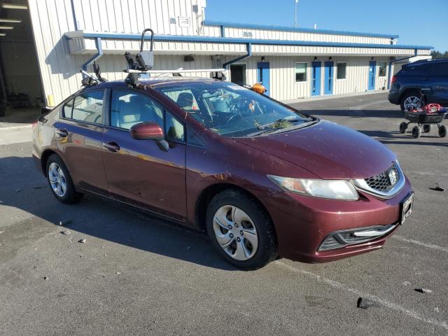 2HGFB2F57EH510546 - 2014 HONDA CIVIC LX BURGUNDY photo 4