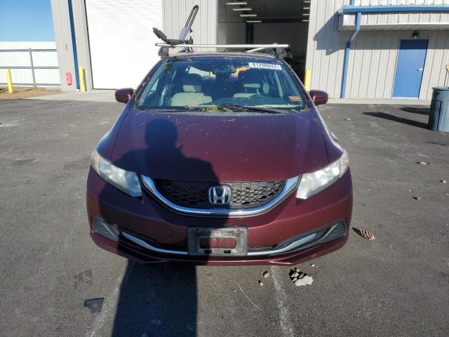 2HGFB2F57EH510546 - 2014 HONDA CIVIC LX BURGUNDY photo 5