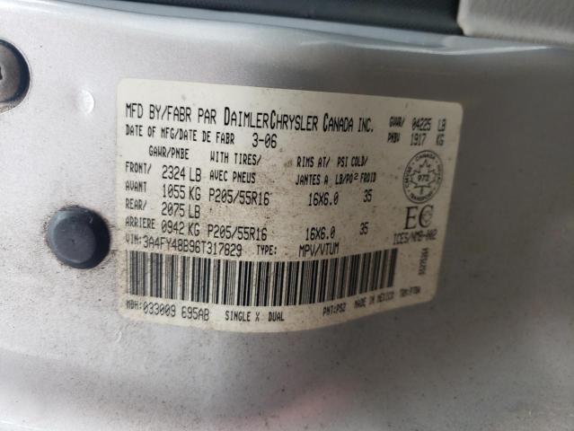 3A4FY48B96T317829 - 2006 CHRYSLER PT CRUISER SILVER photo 13