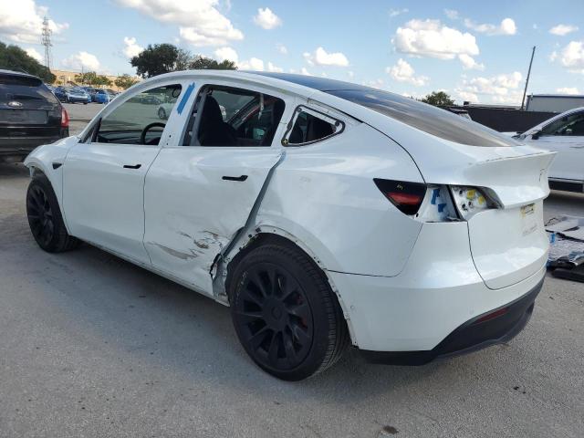 5YJYGDEE9MF209321 - 2021 TESLA MODEL Y Biały zdjęcie 2