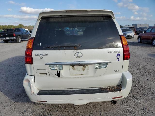 JTJBT20X070128111 - 2007 LEXUS GX 470 WHITE photo 6