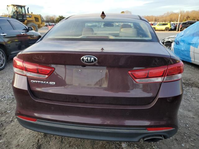 5XXGT4L34GG027200 - 2016 KIA OPTIMA LX PURPLE photo 6