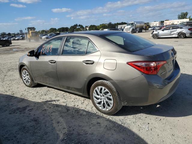 5YFBURHE6KP921147 - 2019 TOYOTA COROLLA L GRAY photo 2