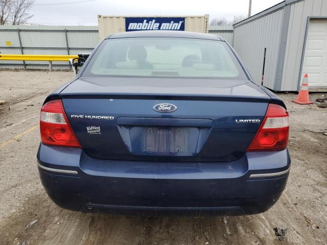 1FAHP25105G175977 - 2005 FORD FIVE HUNDR LIMITED BLUE photo 6