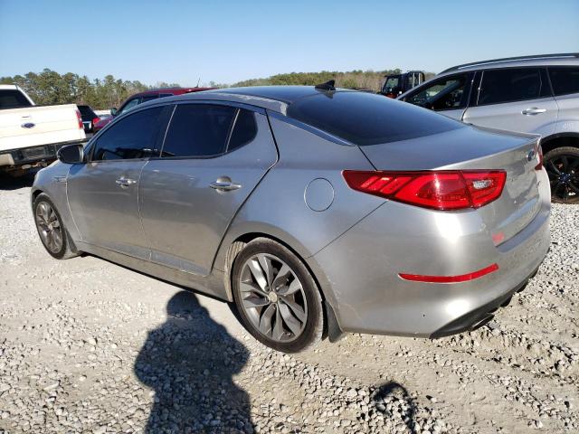 5XXGR4A62EG334096 - 2014 KIA OPTIMA SX SILVER photo 2