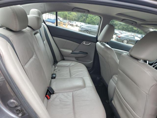 2HGFB2F93FH538722 - 2015 HONDA CIVIC EXL ნაცრისფერი ფოტო 10