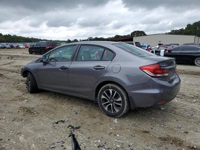 2HGFB2F93FH538722 - 2015 HONDA CIVIC EXL ნაცრისფერი ფოტო 2