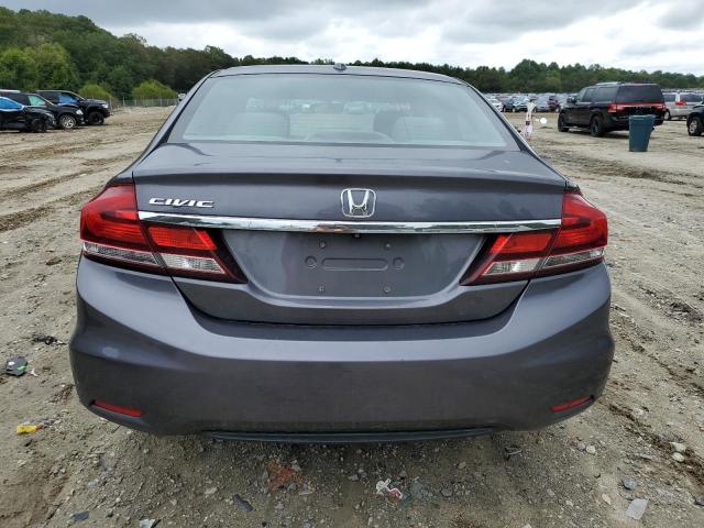 2HGFB2F93FH538722 - 2015 HONDA CIVIC EXL ნაცრისფერი ფოტო 6