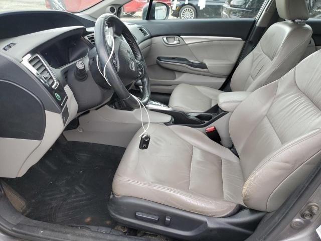 2HGFB2F93FH538722 - 2015 HONDA CIVIC EXL ნაცრისფერი ფოტო 7