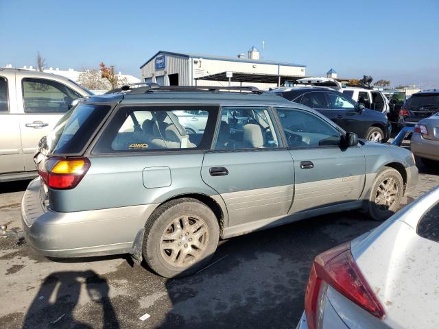 4S3BH665X17614022 - 2001 SUBARU LEGACY OUTBACK GREEN photo 3