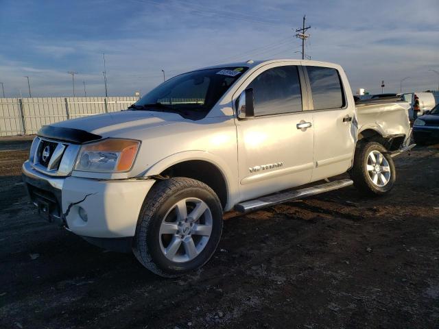 1N6BA0ECXEN507729 - 2014 NISSAN TITAN S WHITE photo 1