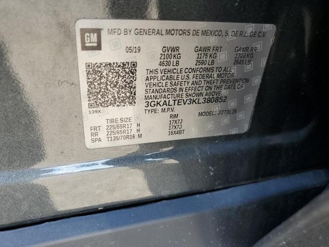 3GKALTEV3KL380852 - 2019 GMC TERRAIN SLE 石墨色 照片 12