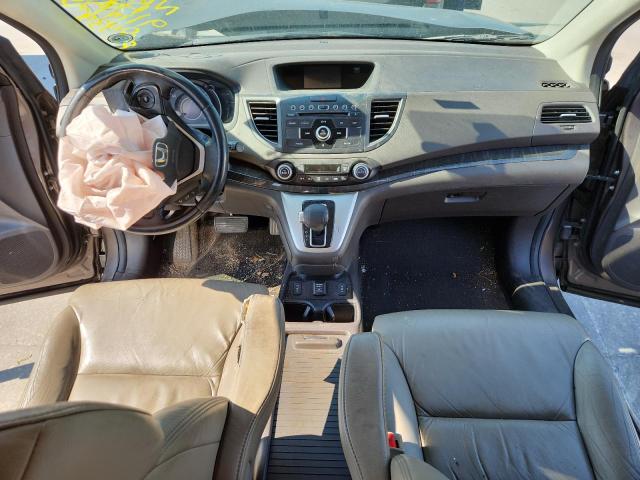 5J6RM4H70DL052439 - 2013 HONDA CR-V EXL BEIGE photo 8