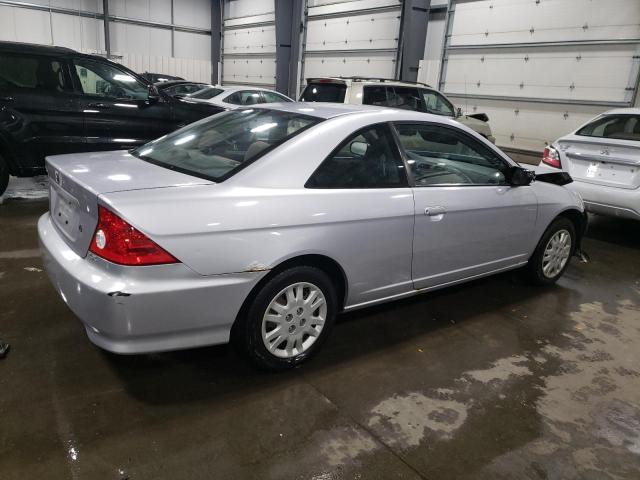 1HGEM22505L068076 - 2005 HONDA CIVIC LX SILVER photo 3