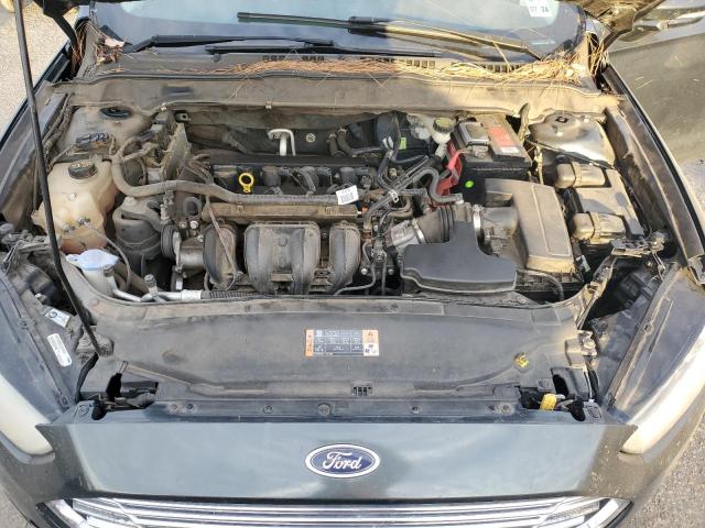 1FA6P0H76F5114450 - 2015 FORD FUSION SE GREEN photo 11